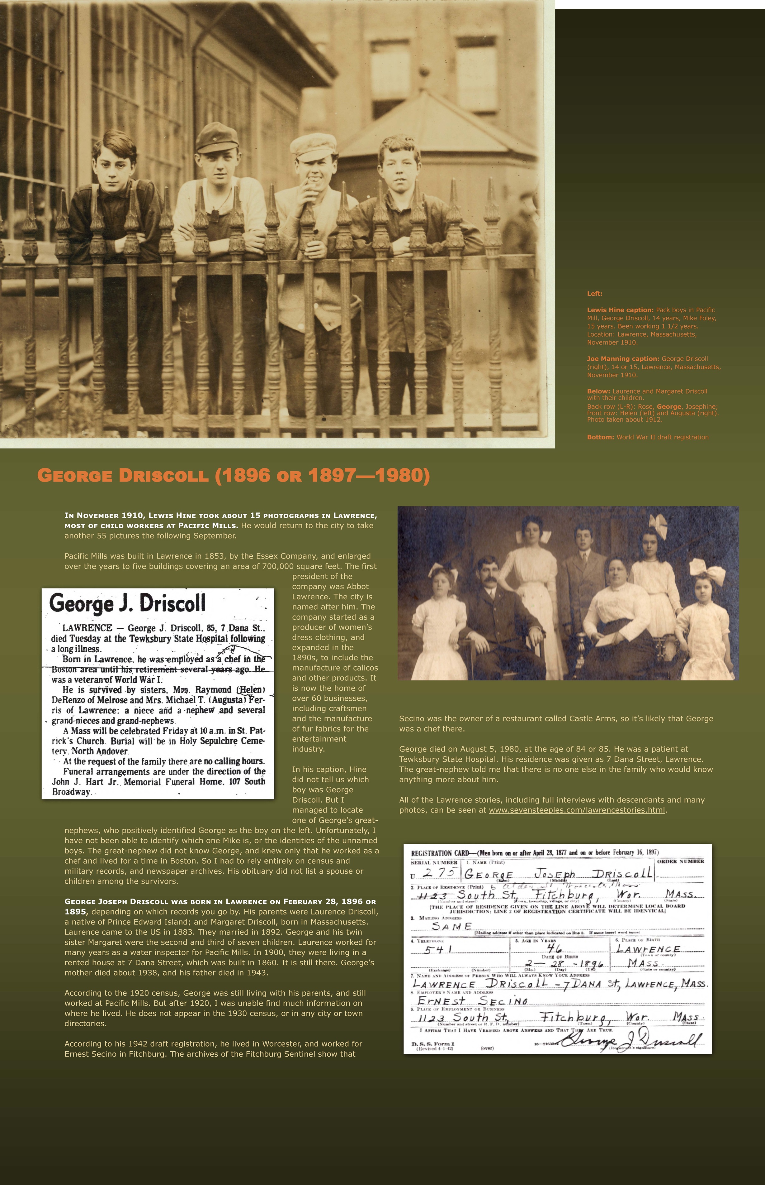 driscoll, george